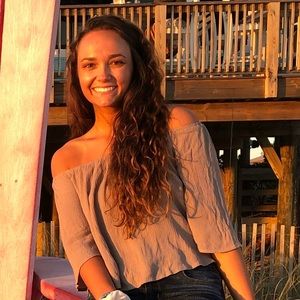 taupe off the shoulder top